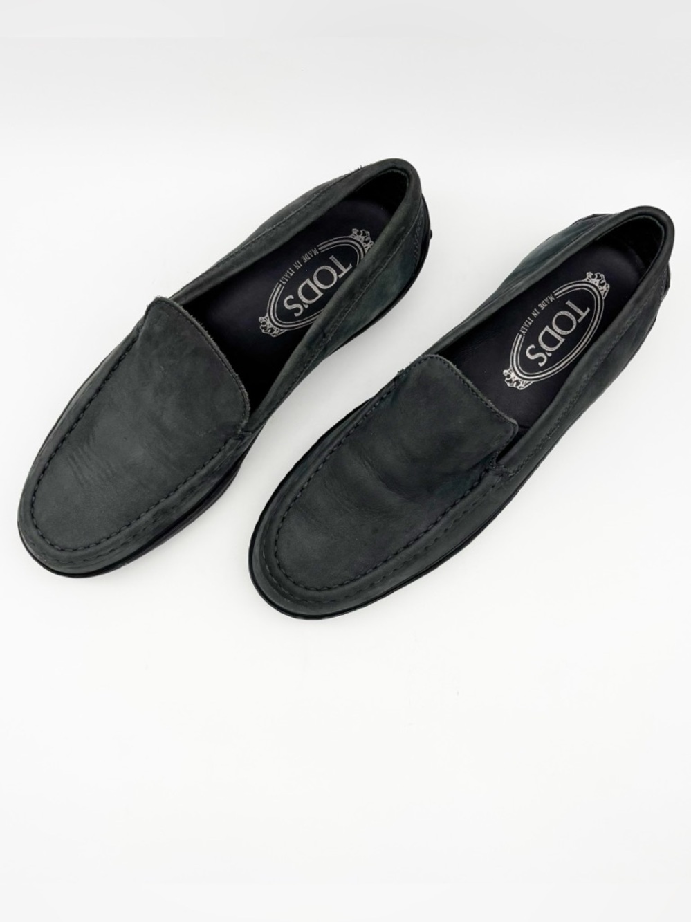Tod's Gray Suede Loafers Size‎ 37.5